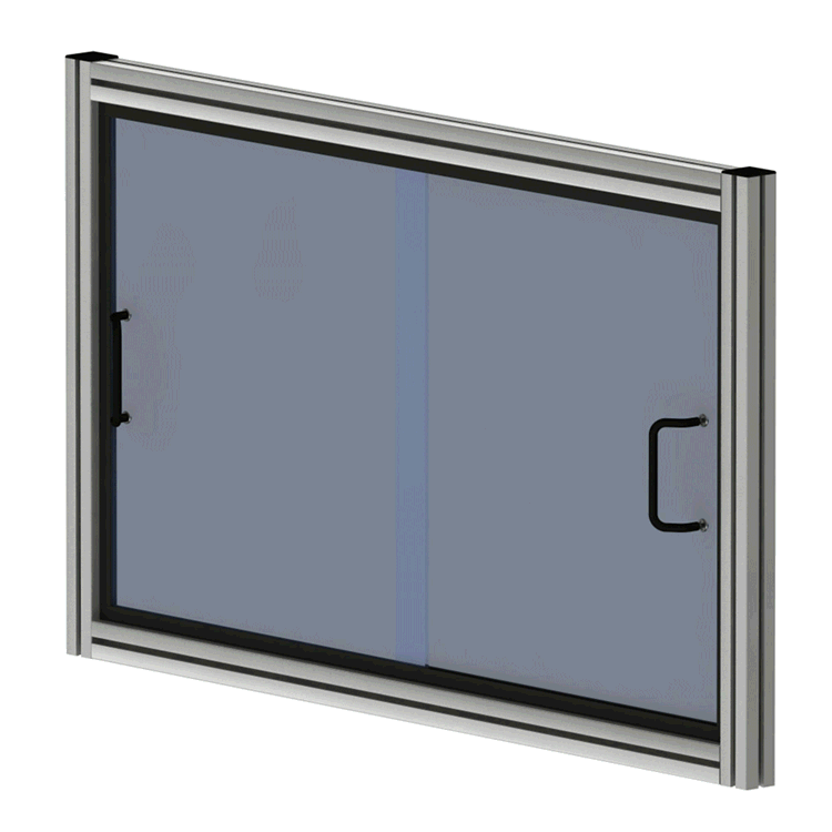 Install panels in the t-slots for economical attractive modular enclosures