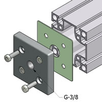 Right Angle T-slotted Fastener