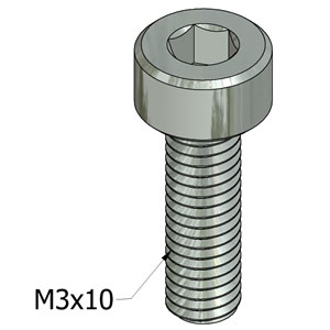 M3x10 Socket Head Cap Screw