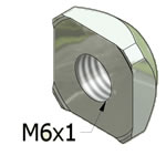 Electrically Conductive T-Slot Square Nuts For MiniTec Aluminum Extrusions